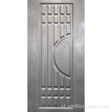 Pele de porta de metal com design moderno